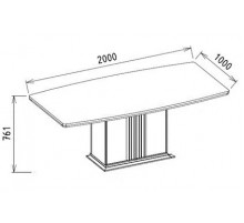 Обеденный стол с тумбой Gravita (Гравита) GRAV-14T слоновая кость Обеденный стол с тумбой Gravita (Гравита) GRAV-14T слоновая кость