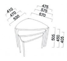 Журнальный столик 3 в 1 Палвин PALV-52 Журнальный столик 3 в 1 Палвин PALV-52