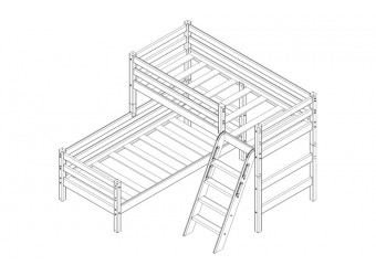 Двухъярусная детская кровать Соня Вариант-8