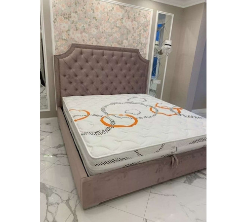 Двуспальная кровать Лоренцо MUR-IK-LOREN с мягкой спинкой