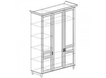 Трехдверный шкаф для одежды Прованс 404